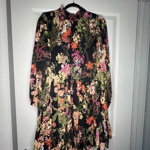 Melonie-Floral Long Sleeve Dress